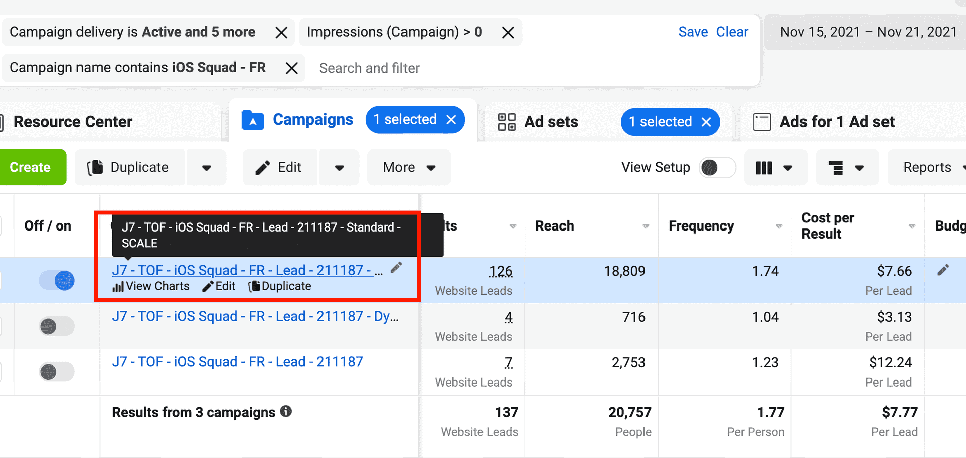 facebook ads manager